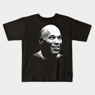 oj simpson black and white Kids T-Shirt